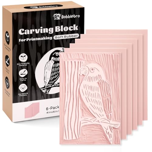 Linoleum Blocks for Printmaking Supplies (6PCS)