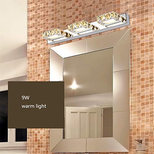 Lumière miroir LED moderne en cristal luminaire mural de prestige - 7