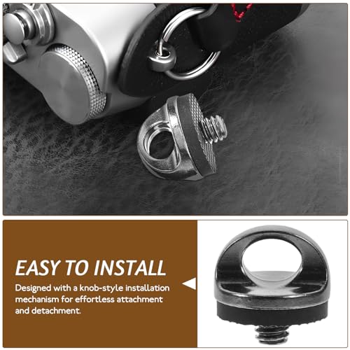 Soporte de cámara con tornillo rápido y diseño compacto gris compatible con trípodes SHINEOFI 5