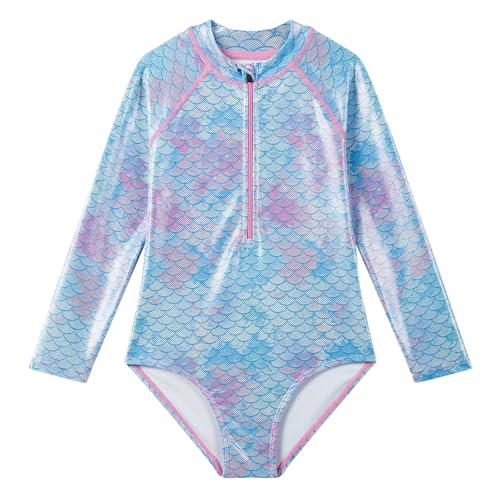 Image of Angel season Girls Swimsuits Kids Bathing Suit One Piece Swimwear with UPF 50+ Cute