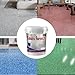 Epoxy Colored Sand Floor Paint, Epoxy Floor Paint for Concrete, High-gloss Marble Effect Coating, Waterproof and Non-Slip, Suitable for Indoor and Outdoor Use (1kg,Sesame gray)