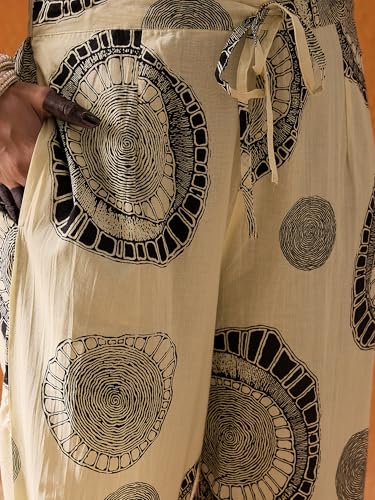 Image of INDO ERA Women's Printed Pure Cotton Calf Length Straight Kurta Pant With Dupatta Set (Kh0Cr6165)