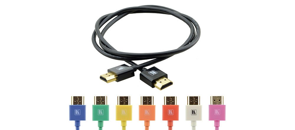 Kramer ultra slim 4 K cavo HDMI ad alta velocità con Ethernet, nero 3.0 m (3 m)