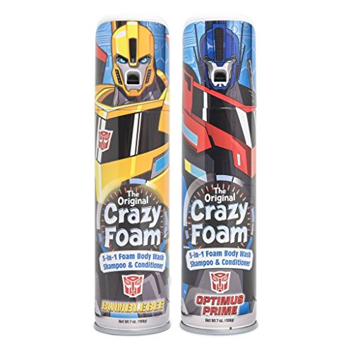 Crazy Foam Transformers: Optimus Prime and Bumblebee