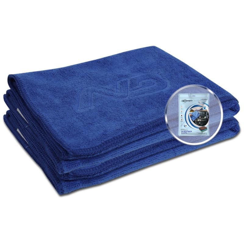 Image of Neodrift '400 GSM' Microfiber Cloth (Size - 40X40 Cm)(Set of 2 PC)(Colour - Blue)(Ultra Soft Cleaning Cloth for Car, Bike - Polishing, Detailing, Highly Absorbent)