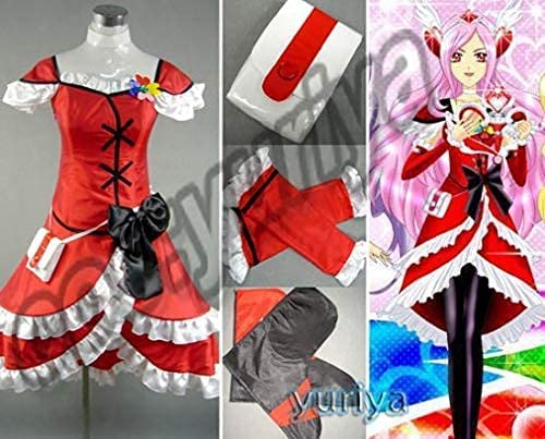 フレッシュプリキュア コスプレ衣装 ウィッグ キュアパッション フレッシュプリキュア コスプレ衣装 ウィッグ キュアパッション