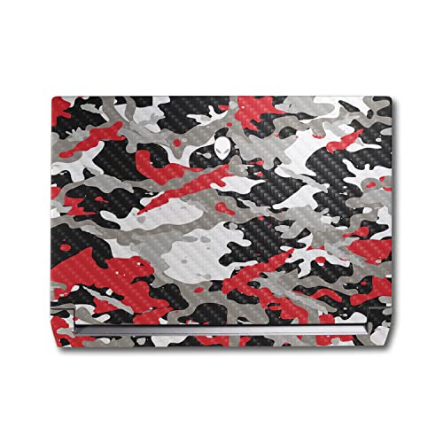 Image of MightySkins Carbon Fiber Skin Compatible with Alienware M17 R5 (2022) Full Wrap Kit - Red Camo | Protective, Durable Textured Carbon Fiber Finish | Easy to Apply & Change Styles | Made in The USA