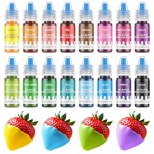 Wayin 16-Color Oil-Based Food Coloring Set