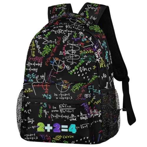 Kids School Backpacking Mathematical Formula Color Backpack for Teens Girls & Boys Middle School Aesthetic Students Bookbag 16 in Cute Lightweight Gym Travel Bag Sports Schoolbag3