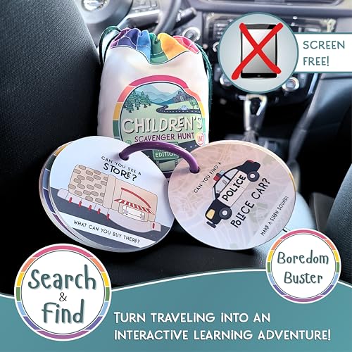 children39s scavenger hunt travel edition  toddler car activities  road trip toys  games for 2 3 year old39s amp up  kids educational scavenger hunt cards