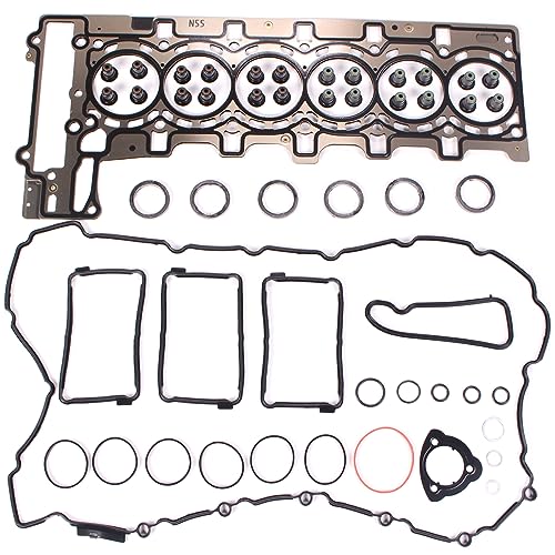 Image of AUCERAMIC N55 Cylinder Head Gasket Set Fit for 2009-2018 BMW X1 X3 X4 X5 X6 xDrive35i 135i M135i M235i 335i 435i 535i 640i 740i 740Li F20 F21 E82 E88 E90 3.0T Turbo 11127587804 1127599212 11428637820