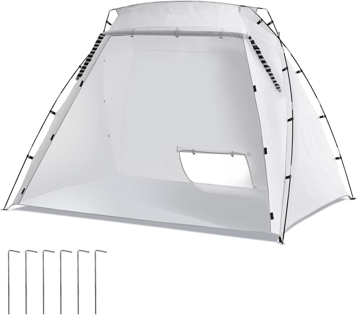 Airbrush Spray Booths, 10x7x6ft Spray Paint Shelter Portable Paint Booth, Larger Spray Paint Tent with Built in Floor and Mesh Screen, Painting Tent Station for Furniture DIY Hobby Tool