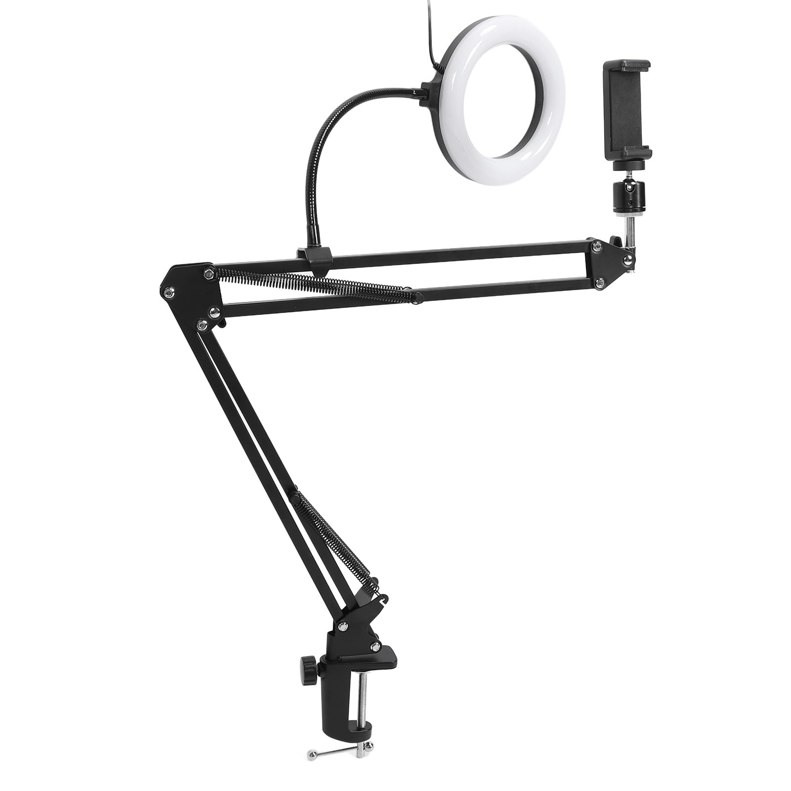 GOWENIC Video Creator Ring Light Arm Desk Clamp Mount