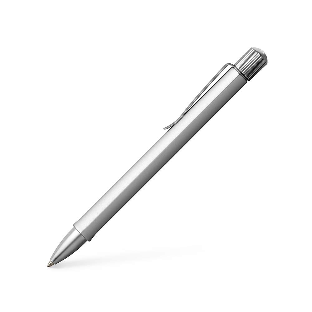 Faber-Castell Hexo 1 Count (Pack of 1) Ballpoint Pen - Silver