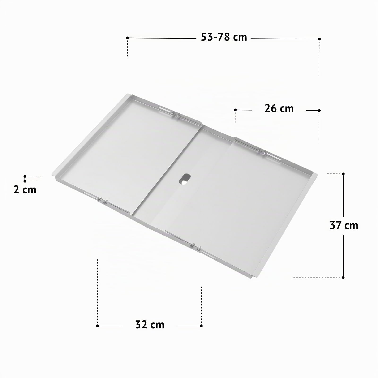 TAINO Bac à graisse universel avec bac de récupération - Égouttoir universel réglable - Accessoire pour barbecue à gaz - Acier argenté