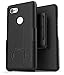 Encased DuraClip Pixel 3 Belt Clip Case, Slim Fit Holster Shell Combo (Rubberized Grip) Smooth Black