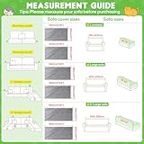 Loiion Anti Scratch Furniture Protector, Ultra Soft Scratch Proof Sofa Cover, Waterproof Non Slip Sofa Cover, Pet-Friendly Couch Protectors for 3 Seater Covers, Pet Couch Covers, Grey, 340x180cm - Image 8