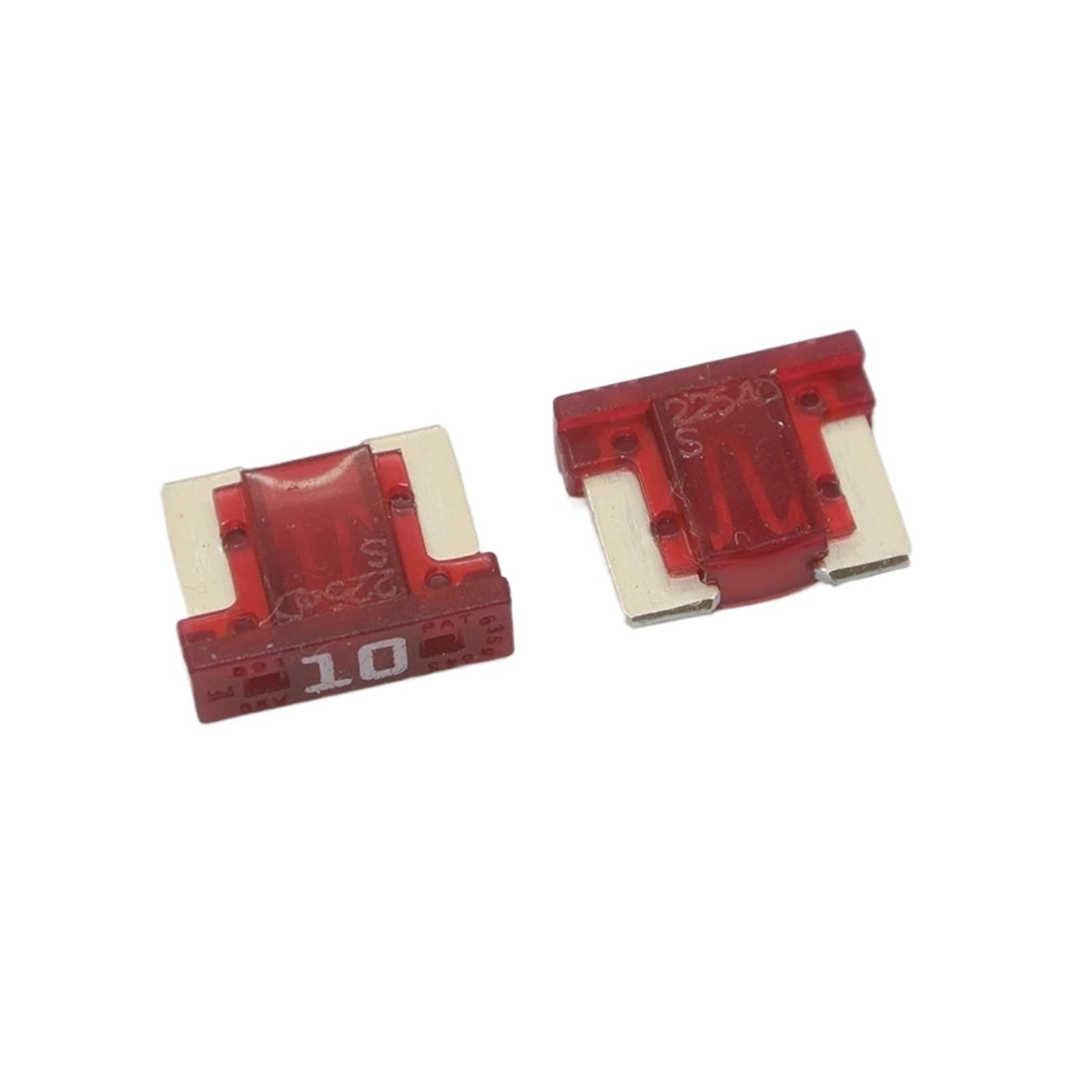 Surtido de fusibles de cuchilla cortos de perfil bajo (90/50 unidades, 3 A, 5 A, 7,5 A, 10 A, 15 A y 20 A) for coches, barcos, camiones y SUV.(90fuse1tapwith box)