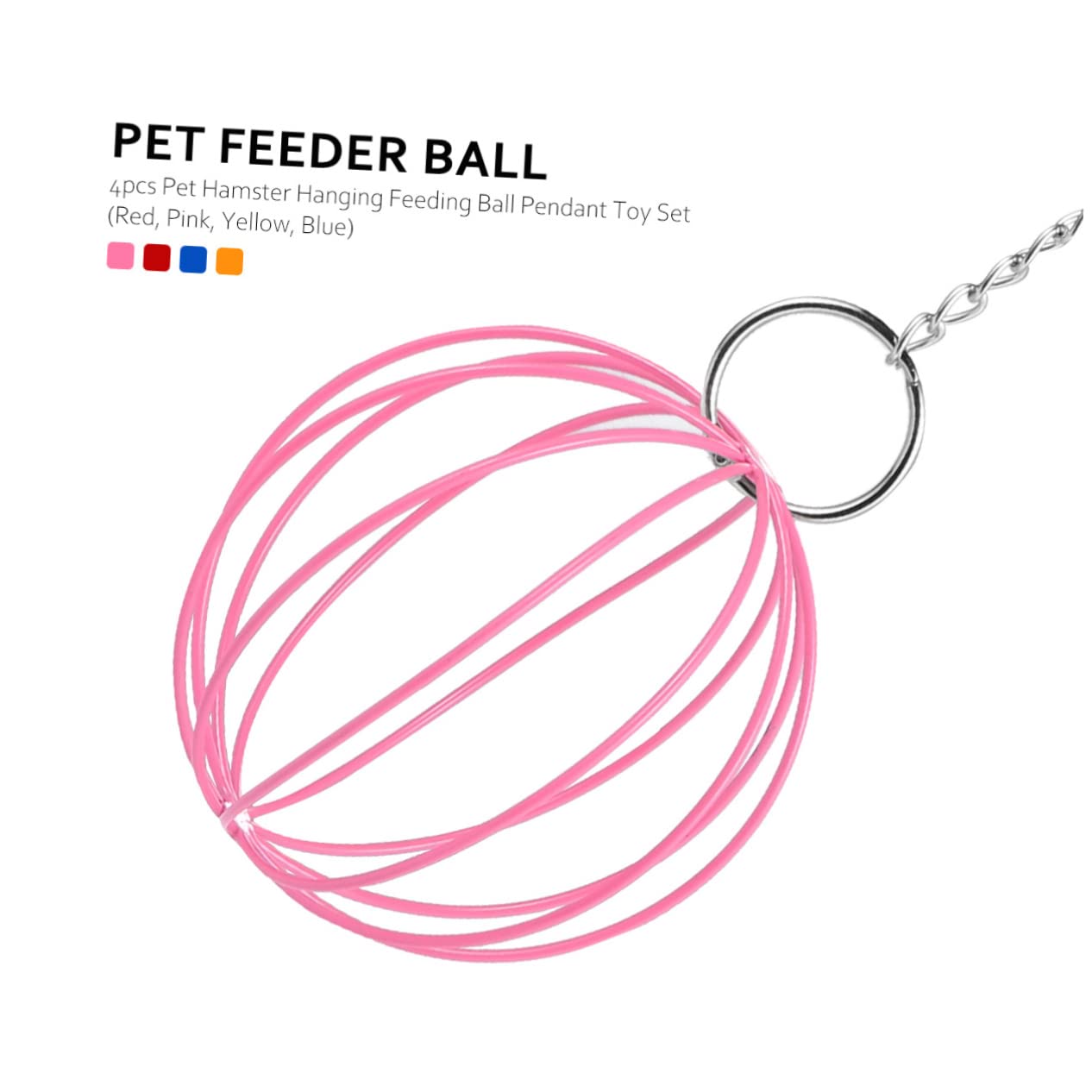 DOITOOL 8stücke Teiliges Hamster-Spielzeug-Set Mit Hängenden Futterbällen Bunte Futterspielzeuge Für Hamsterkäfig Einfach Zu Reinigen Befüllen Abnehmbar Und Vielseitig Einsetzbar