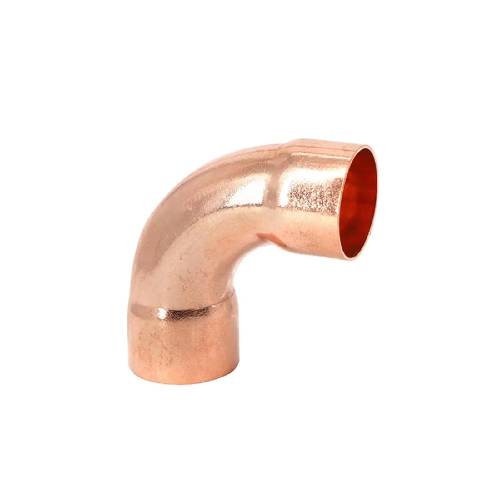 1pc Single Socket 54mmx1.5mm ID Weld Socket End Feed Solder Long Radius Elbow 90 Pipe Fitting Brass Hose