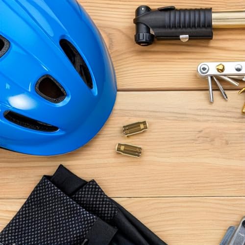 Tapas de válvula para bicicleta de aleación de titanio PartyKindom, ligeras y a prueba de polvo para neumáticos, compatibles con bicicletas de montaña y carretera, motocicletas y camiones, con diseño elegante y fácil instalación miniatura 7
