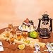 Tequila Shot Board Set - Serving Tray with 6 Glasses, Lemon Space, Salt Rimmer - 1.5 Oz Shots Holder for Margarita, Liquor, Party
