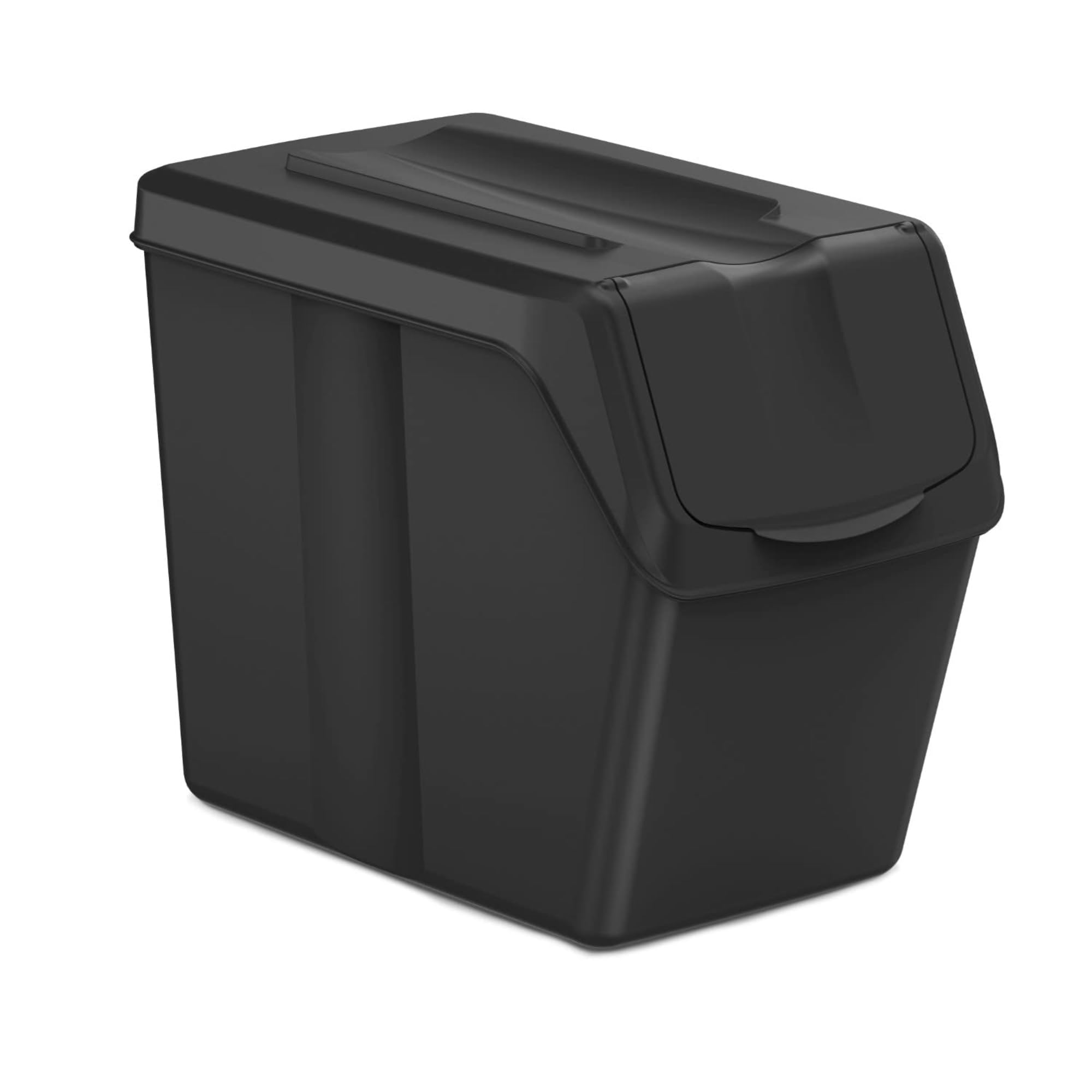 Set di 3 bidoni raccolta KEDEN SORTIBOX 100% plastica, nero, 60L