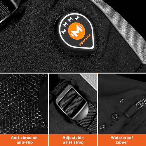 Mewamaa Heated Gloves For Men Women 7.4V Battery Rechargeable Heated Ski Gloves Touchscreen Waterproof Electric Heated Gloves For Winter Outdoor Work Skiing Hiking Camping thumb #6