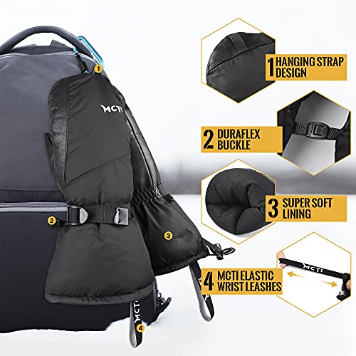 Mcti Ski Mittens Down Mittens Winter Cold Weather Waterproof Touch Screen Mitt For Men #TOP4