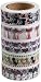 Washi Tape (Japanese Masking Tape) by MIKOKA, 0.6 Inches Wide, 32.8 Feet Long, Set of 5 - Cats