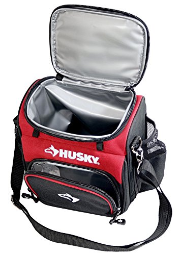 Husky 82021N11 9" 600 Denier Water and Weather Resistant Insulated Cooler with 2 Mesh Sleeves and Carrying Strap