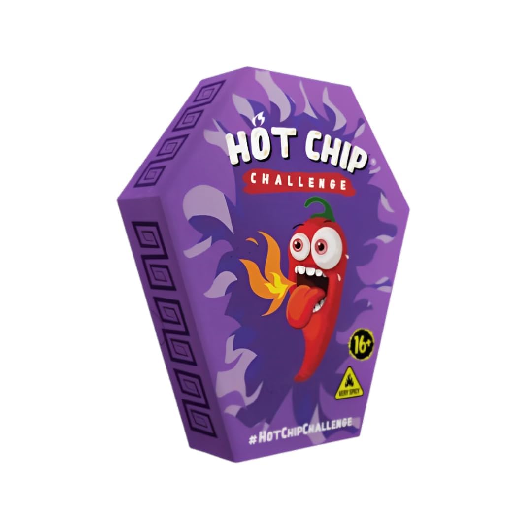 HOT CHIP Challenge – Der ultimative scharfe Snack | 67 g | Extra scharf & würzig | Perfekt für Mutproben, Partys & Challenges