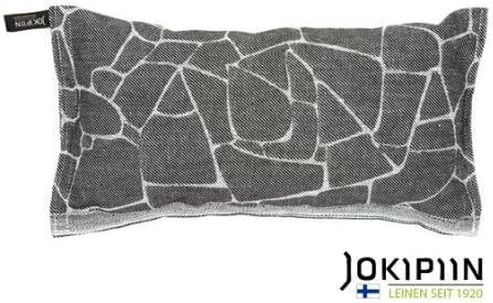 JOKIPIIN from Finland - ROCK Pillow Linen/Cotton for the Sauna, grey/white