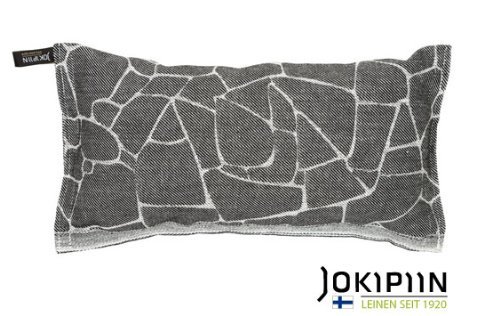 JOKIPIIN from Finland - ROCK Pillow Linen/Cotton for the Sauna, grey/white
