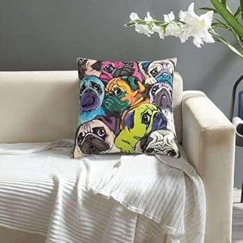 アートンワーズ　クッションカバー　パグ アートンワーズ クッションカバー パグ - メルカリ