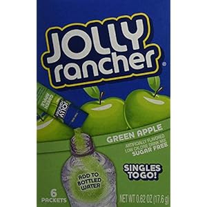 Jolly Rancher Drink Mix Green Apple — Six Sticks in one Box