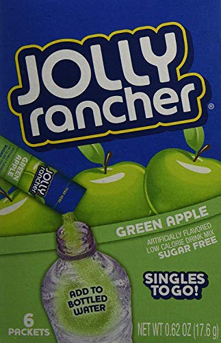Jolly Rancher Drink Mix Green Apple — Six Sticks in one Box