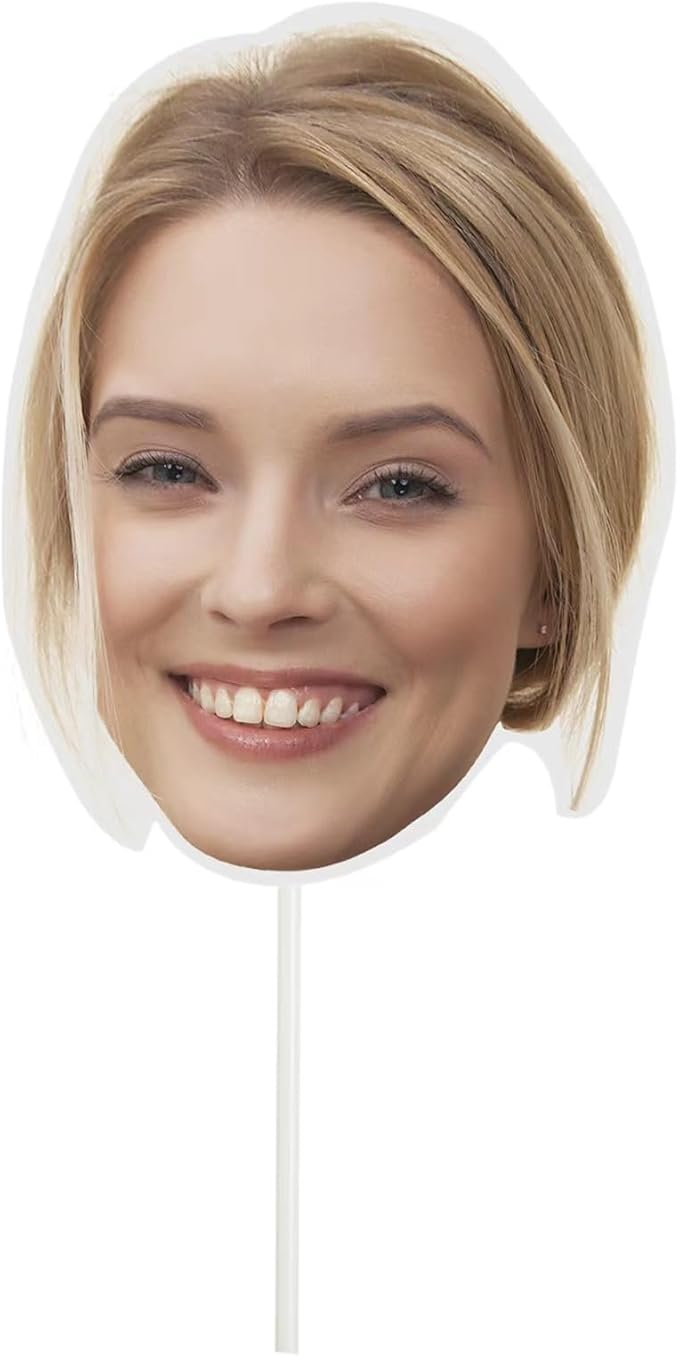 Customized Big Head Cutout, Head Cutouts on a Stick