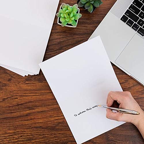 Miniatura 4 de Tarjetas blancas pesadas en blanco con sobres blancos, tarjetas de felicitación de 5 x 7 pulgadas, tarjetas en blanco y sobres, tarjetas imprimibles