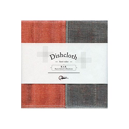 Nawrap Binchotan Dishcloth, Coral X Charcoal
