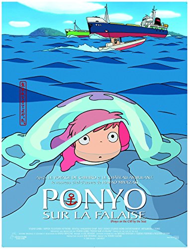 Ponyo sur la Falaise Affiche Cinéma Originale Petit Format (53x40 cm Roulée) Hayao Miyazaki