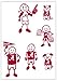 NCAA Siskiyou Sports Fan Shop Alabama Crimson Tide Family Decal Set Small One Size Team Color