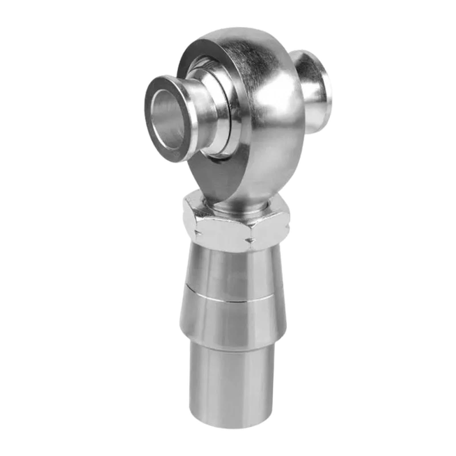 Hochwertiges Kugelgelenk Set aus Aluminiumlegierung mit hoher Zuverlässigkeit, robusten Scharniergelenken, Rohradapter, versetzter Dichtung, langlebig und einfach zu, Silber, 0.75 Zoll