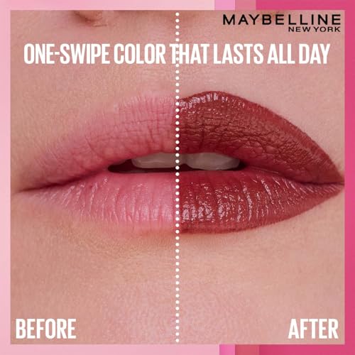 Image of Maybelline New York Maybelline Serum Lipstick (Matte), 002 Maybe | 1-Swipe Lush Color 8HR Weightless Hydration