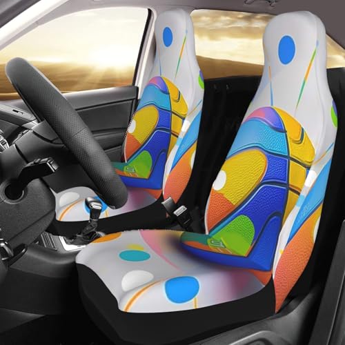 Housses de siège auto lavables et respirantes en lot de 2 motif basket