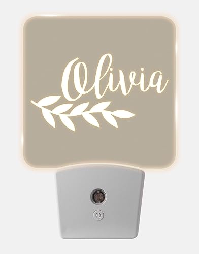 Miniatura 15 de Luces nocturnas personalizadas enchufables a la pared para dormitorio de niños con sensor de encendido/apagado automático, luz nocturna LED blanca