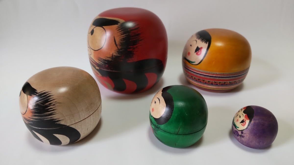 Amazon | 名工 佐藤誠孝 達磨 ダルマ だるま こけし 入れ子