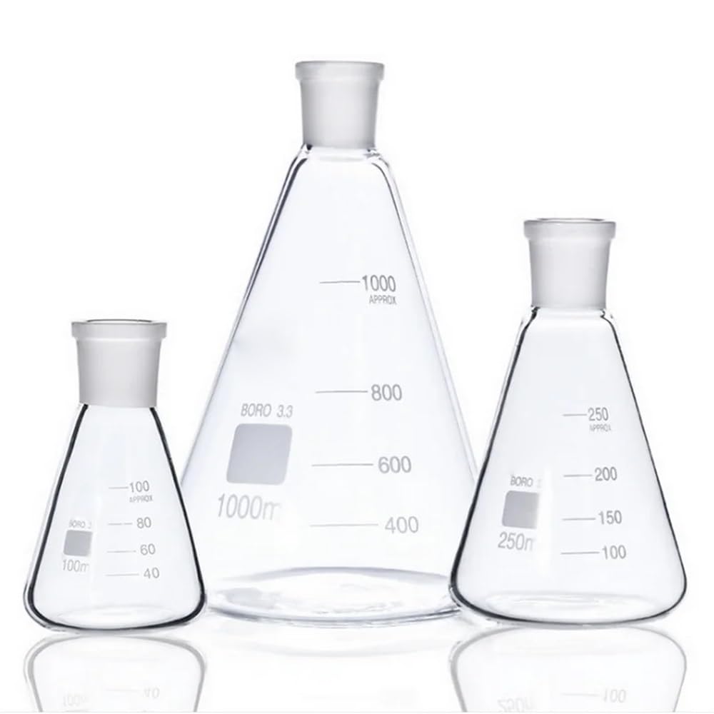 Attrezzature e forniture di laboratorio 1 pallone da laboratorio in vetro borosilicato alto 25 ml a 2000 con bocca standard 19#, 24 e 29