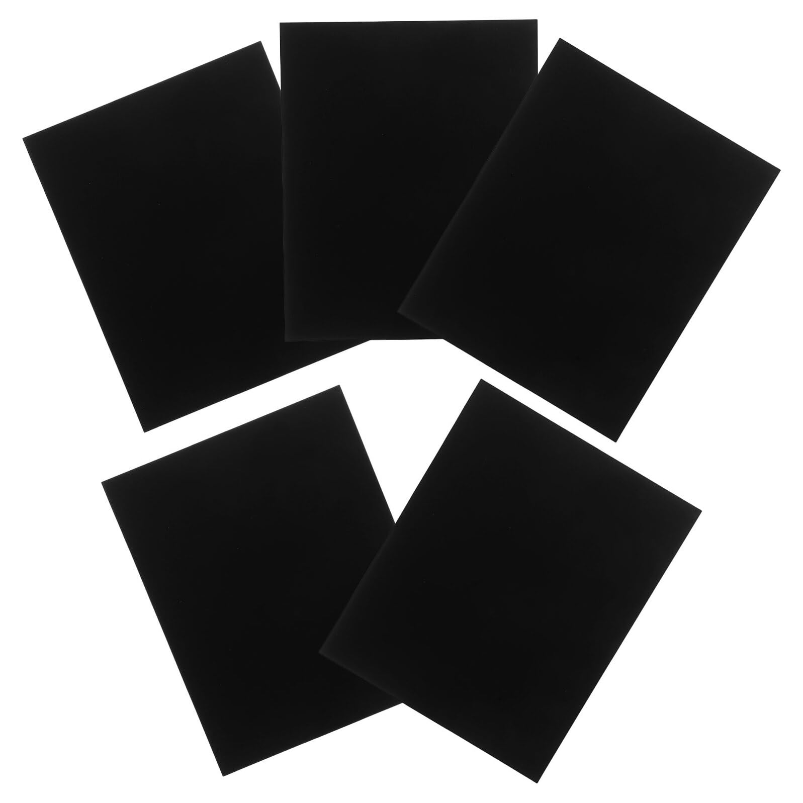 PLAFOPE 5 Stück Teiliges Anodisierte Schwarze Aluminiumplatten Gravierbare Metalltafeln für Büro Türschilder Wetterfeste Namensschilder Hochwertige Aluminiumblanks für Klare