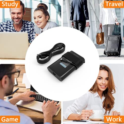 65W Usb-C Laptop Charger For Dell Latitude 5420 7420 5520 7390 7370 7430 7400 5300 7390 2-In-1 Xps 9350 9360 9365 9250 9370 9550 Chromebook 3100 3400 5190 Type C Adapter Power Supply Cord #TOP6